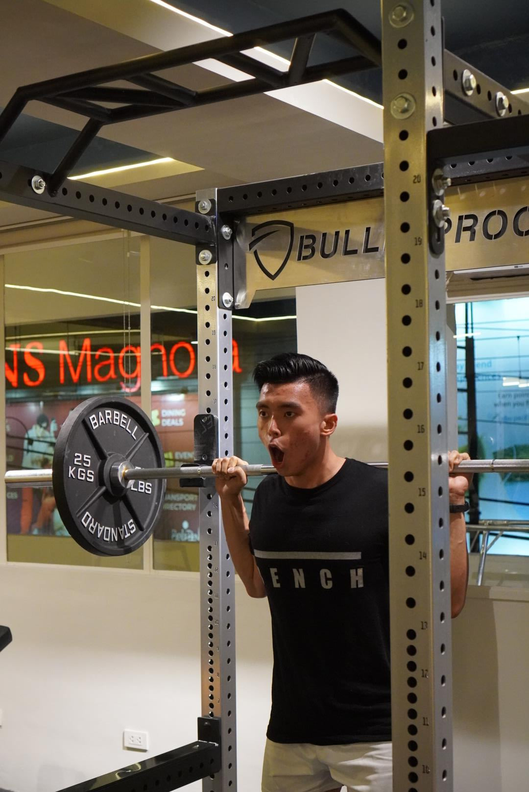 Athlete training at the Bulletproof performance gym