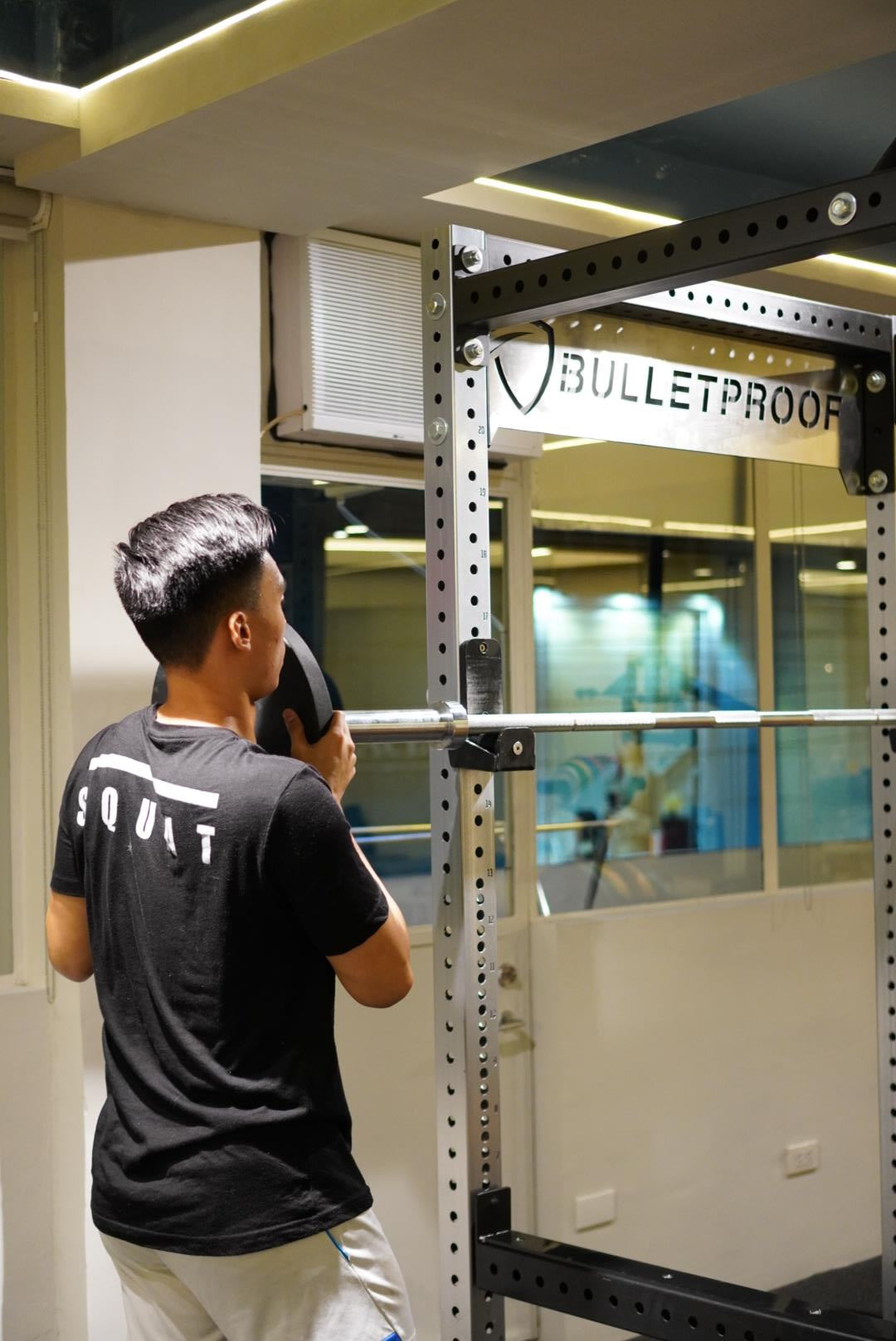 The training floor at the Bulletproof clinic