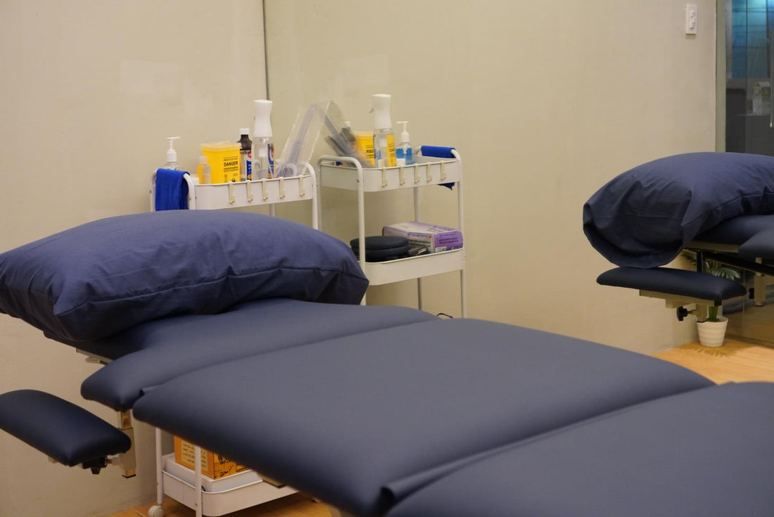 Treatment room at the Bulletproof clinic in New Manila